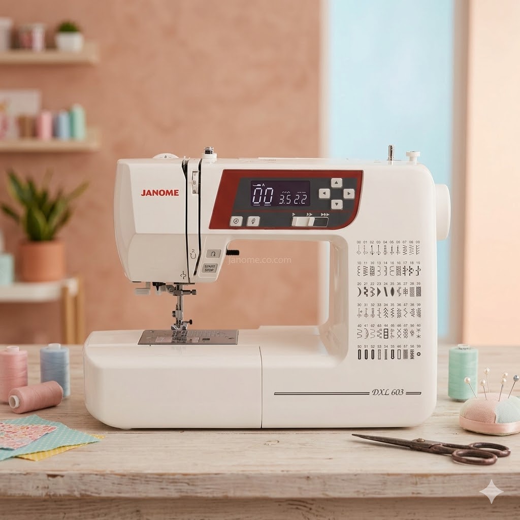 چرخ خیاطی و گلدوزی ژانومه مدل xl603